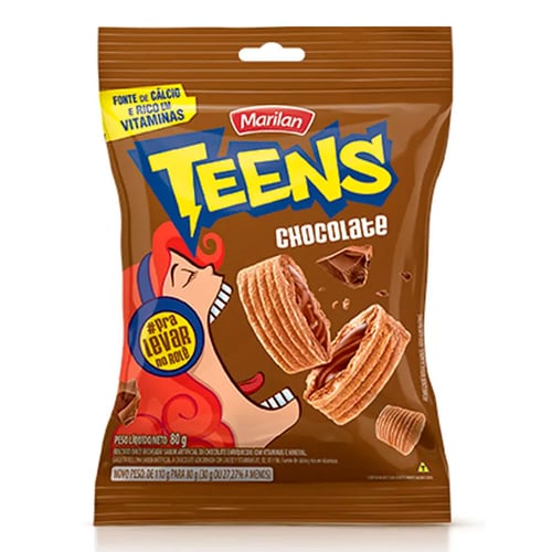 Imagem do produto Biscoito Marilan Teens Chocolate 80G