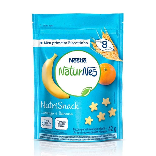 Biscoito Nestlé Naturnes Nutrisnack Laranja E Banana 42G