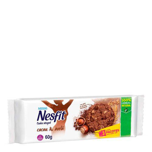 Biscoito Nestle Nesfit Cookies Cacau E Avela Com 60G