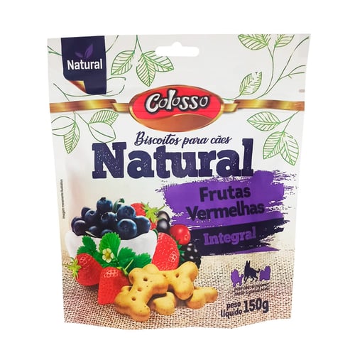 Imagem do produto Biscoito Para Cão Colosso Natural Frutas Vermelhas 150G