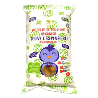 Biscoito Polvilho Org Couve Espinafre 40G Crilancha