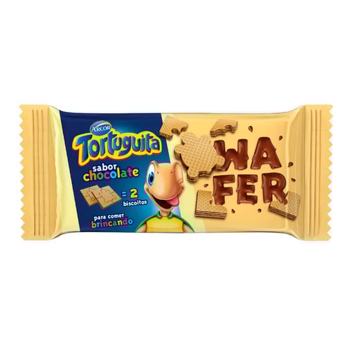 Imagem do produto Biscoito Wafer Arcor Tortuguita Chocolate 85G