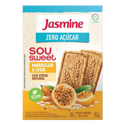 Imagem do produto Biscoito Zero Açúcar Sou Sweet Maracujá E Chia 75G Jasmine