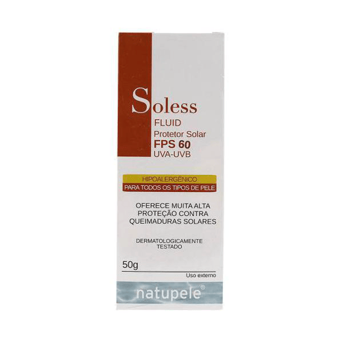 Imagem do produto Bloqueador - Solar Natupele Soless Fps 60 Fluído 50G