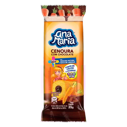 Imagem do produto Bolinho Ana Maria Cenoura Com Chocolate 40G