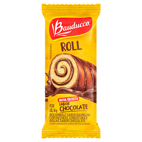 Imagem do produto Bolinho Bauducco Rocambole Chocolate 34G