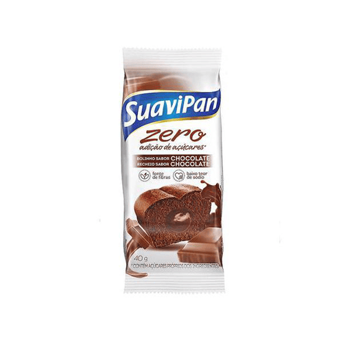 Bolinho Light Suavipan 40G Chocolate Chocolate