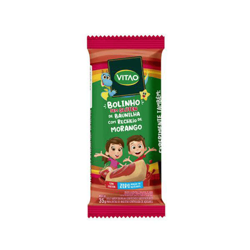 Imagem do produto Bolinho Vitao Recheio De Morango Zero Açúcar 35G