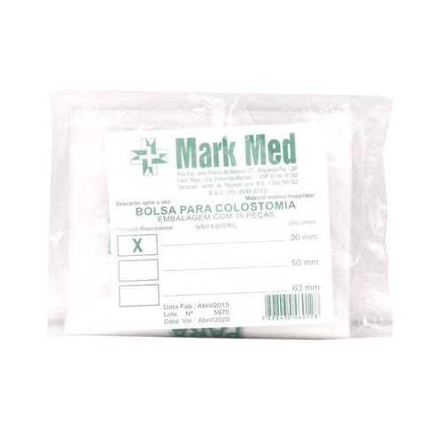 Imagem do produto Bolsa Para Colostomia 30Mm Mark Med Com 10 Peças