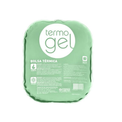 Imagem do produto Bolsa Térmica Termogel Crystal Quadrada Verde 1 Unidade