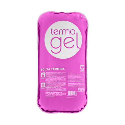 Imagem do produto Bolsa Térmica Termogel Crystal Retangular Rosa 1 Unidade