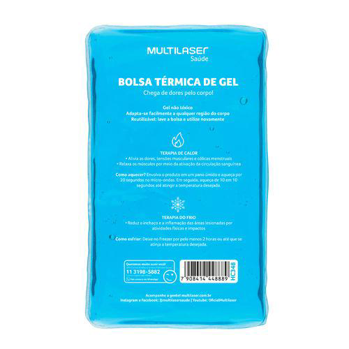 Imagem do produto Bolsa Térmica Transparente Em Gel Tamanho M Multi Saúde Hc348