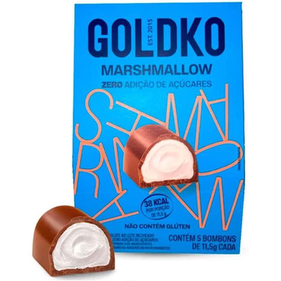 Imagem do produto Bombom De Chocolate Ao Leite Recheado De Marshmallow Goldko 57,5G