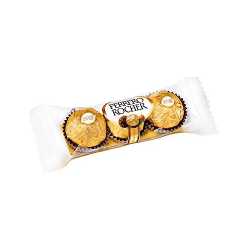 Imagem do produto Bombom Ferrero Rocher C/ 03 Unidades 37,5G