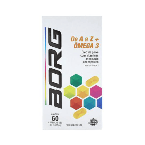 Imagem do produto Borg Az Omega 3 1000Mg Com 60 Cápsulas