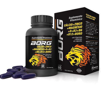 Imagem do produto Borg Calcio Zinco 60 Cápsulas