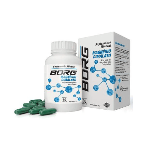 Imagem do produto Borg Magnesio Dimalato Com 60 Cápsulas