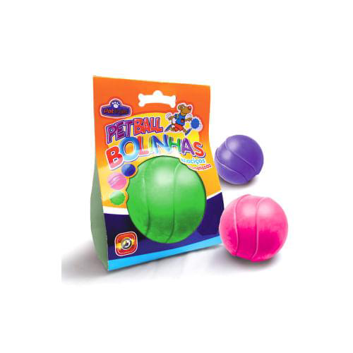 Brinquedo Blister Bola Macia Lunar Para Cães Pet Injet Brinquedo Blister Bola Macia Lunar Para Cães 75Mm Pet Injet