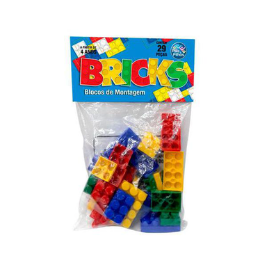 brinquedo bricks blocos de montagem pais & filhos com 29 peças