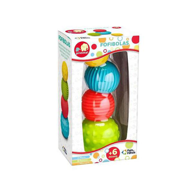 brinquedo fofibolas pais & filhos colorido 6+ meses