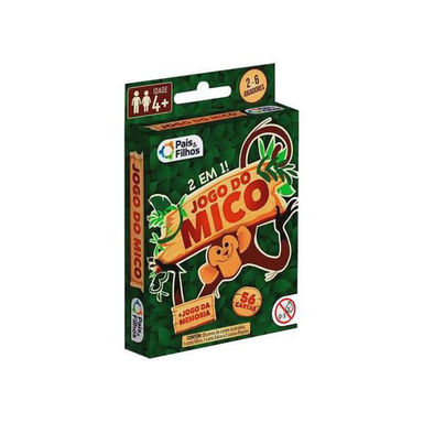 Imagem do produto Brinquedo Pais & Filhos 2 Em 1 Jogo Mico E Memoria