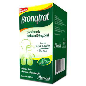 Bronqtrat Xarope Adulto Sabor Limão Mentolado 30Mg 5Ml 100Ml
