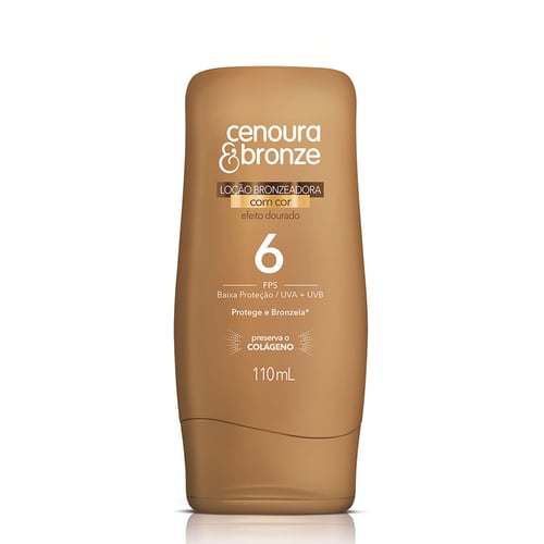 Bronzeador Cenouraebronze Fps6 Loção Com Cor 110Ml