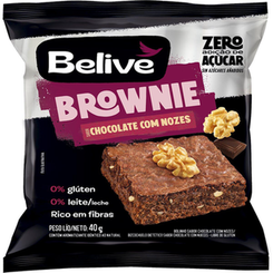 Imagem do produto Brownie Belive Chocolate Com Nozes Zero Açúcar, Glúten E Lactose 40G 40G