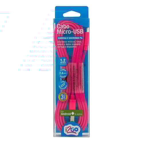 Imagem do produto Cabo Micro Usb I2go Cores Sortidas Com 1 Unidade
