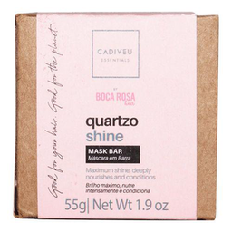 Cadiveu Essentials Quartzo Shine By Boca Rosa Hair Máscara De Tratamento Em Barra 55G