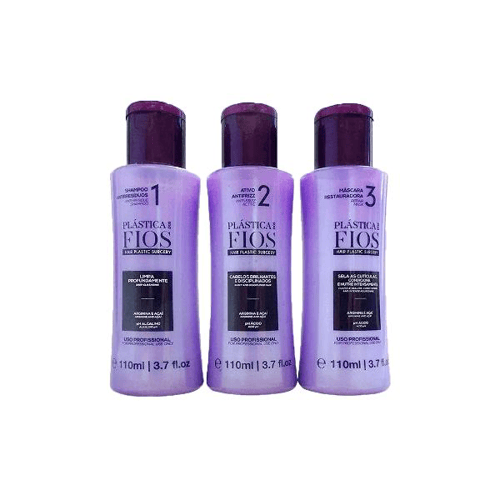Imagem do produto Cadiveu Plastica Dos Fios Kit Profissional Sh+Antifrizz+Masc 3X110ml