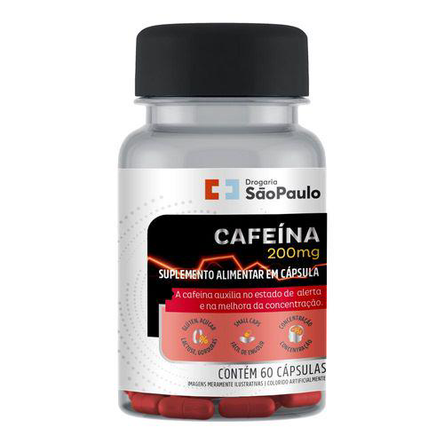 Imagem do produto Cafeína 200Mg Drogaria São Paulo 60 Comprimidos