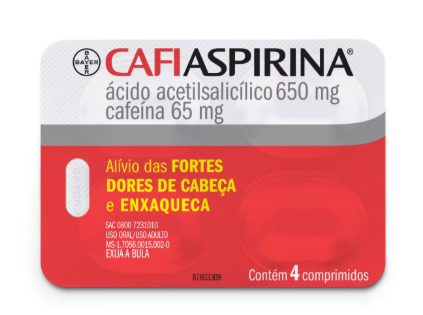 Imagem do produto Cafiaspirina - 4 Comprimidos