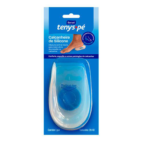 Imagem do produto Calcanheira De Silicone Tenys Pé Tamanho 39 A 43 Com 1 Par
