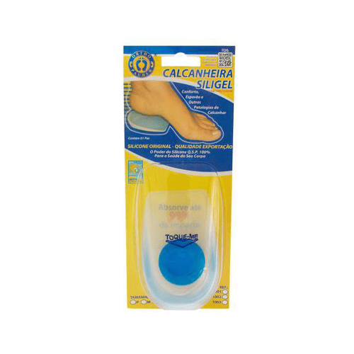 Calcanheira Siligel Para Esporão Com Ponto Azul Tamanho Média