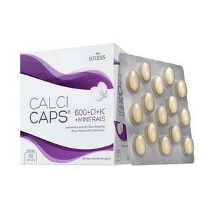 Imagem do produto Calcicaps D3+K+Minerais C/60Caps Gel Kress