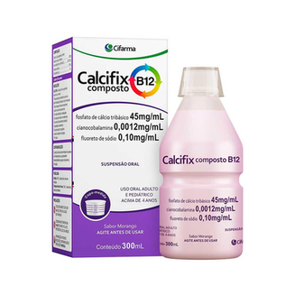 Imagem do produto Calcifix - B12 Suspensão Sabor Morango Com 300 Ml