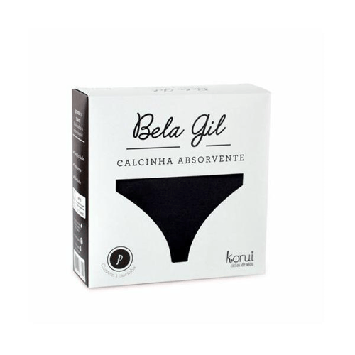 Imagem do produto Calcinha Absorvente Bela Gil Cor Preta E Branca Tamanho P