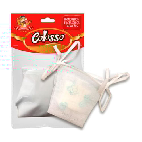 Imagem do produto Calcinha Descartável Para Cães Colosso Em Tnt Com Absorvente Tamanho G Com 5 Unidades