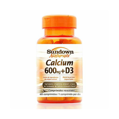 Imagem do produto Calcio 600Mg + Vitamina D Sundown Naturals 120 Comprimidos