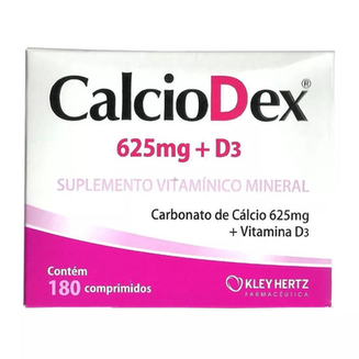 Calciodex 625Mg + D3 180 Comprimidos