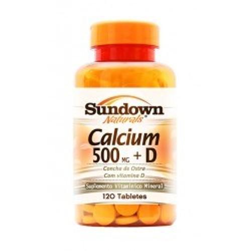 Calcium 500Mg E Vitamina D3 C 120 Tabletes Sundown Vitaminas