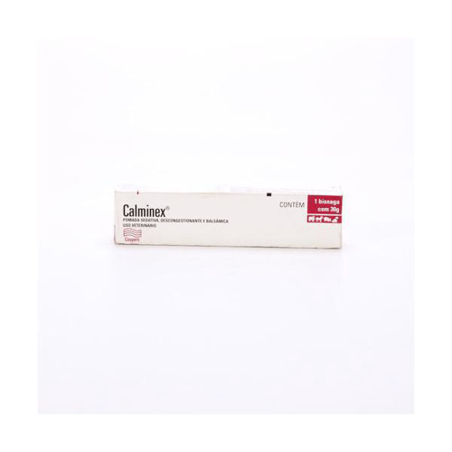 Imagem do produto Calminex Veterinário Pomada Calminex Pomada Sedativa, Descongestionante E Balsmica Uso Veterinário 30G