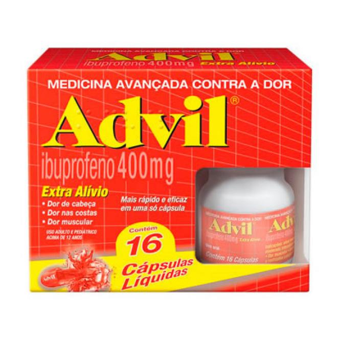 Imagem Complementar do Advil 400mg com 8 cápsulas