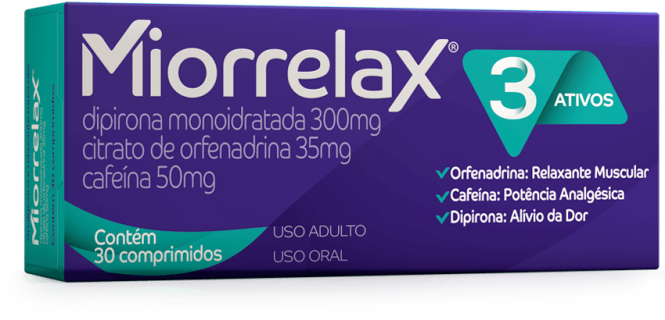 Imagem Complementar do miorrelax com 10 comprimidos