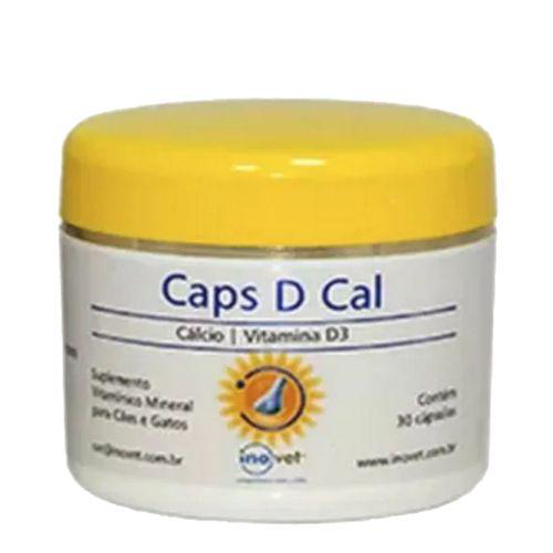 Caps D Cal Suplemento Para Cães E Gatos C/ 30 Cápsulas Inovet