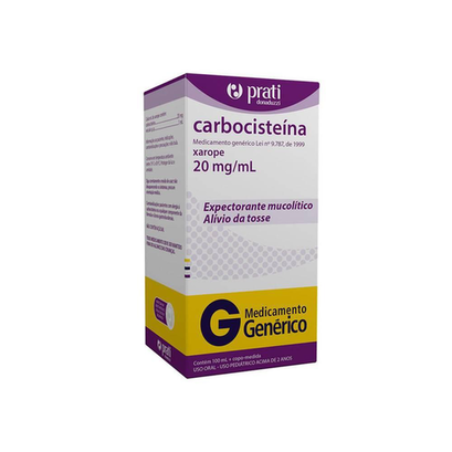 Carbocisteína - 20 Mg Ml Xarope Frasco 100 Ml Copo-Medida Prati Donaduzzi Genérico