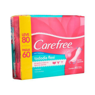 Imagem do produto Carefree Absorvente Todo Dia Flexi Sem Perfume Leve 80 Pague 60