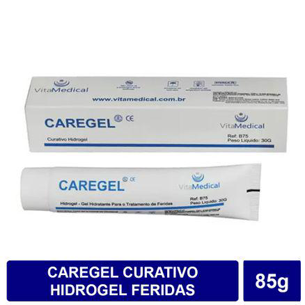 Imagem do produto Caregel Curativo Hidrogel Amorfo Tubo Esteril 85G