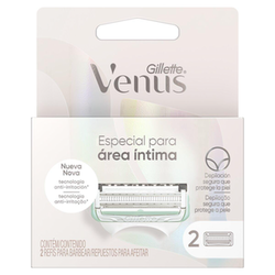 Carga Para Aparelho De Depilar Gillette Venus Especial Para Área Íntima 2 Unidades 2 Unidades